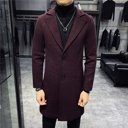 Men's Fashion Personality Windbreaker Slim Coat