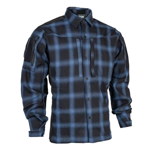 Bacraft TRN Tactical Plaid Shirt Long Sleeve Breathable Tactical Combat Commuting Shirt for Spring and Autumn